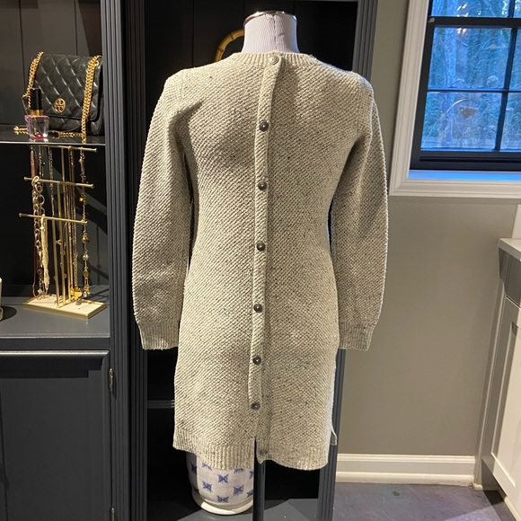 Madewell Gray Button-Back Sweater Dress – XXS - Picture 6 of 8